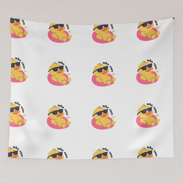 Item preview, chill duck with who care caption  designed and sold by PKK007.