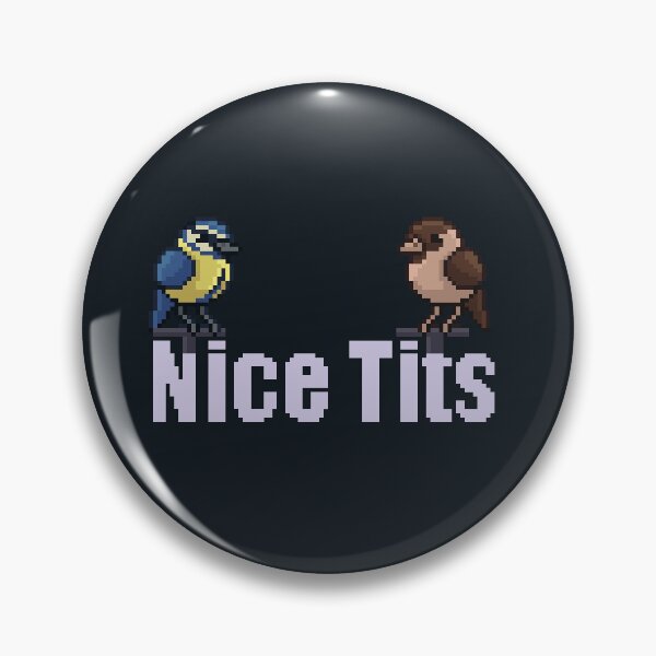 Item preview, Nice Tits Birds Pixel Art designed and sold by spicynoodleart.