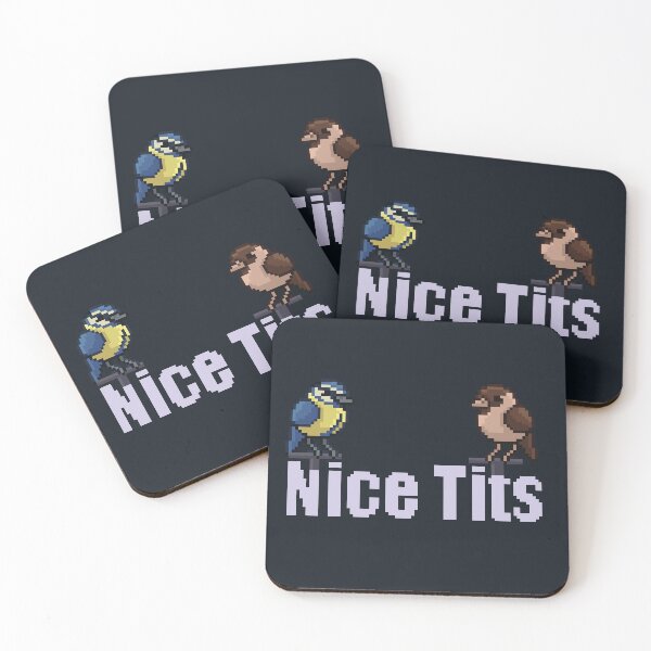 Item preview, Nice Tits Birds Pixel Art designed and sold by spicynoodleart.
