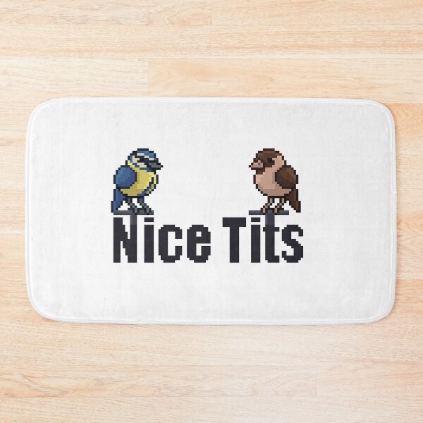 Item preview, Nice Tits Birds Pixel Art designed and sold by spicynoodleart.