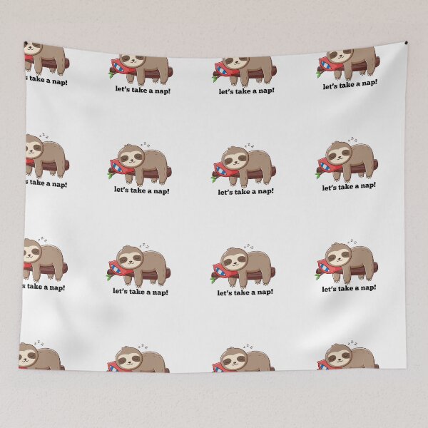 Item preview, let's take a nap with a sloth designed and sold by PKK007.