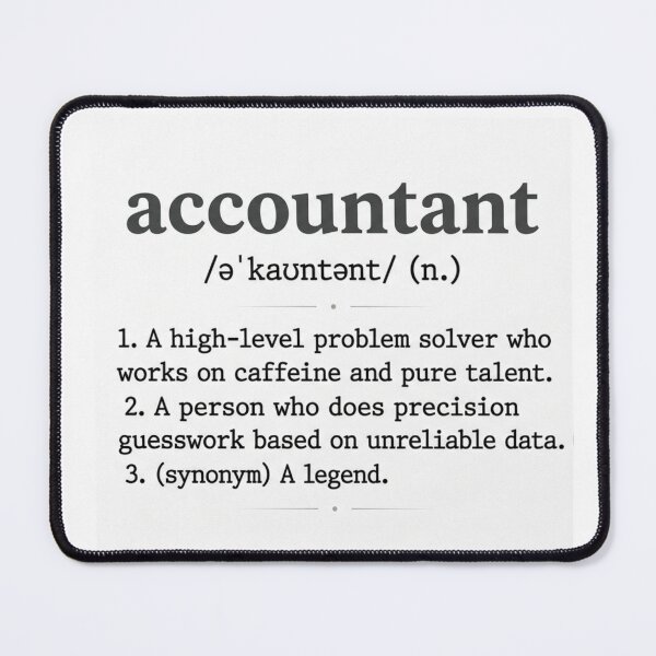 Item preview, Accountant Definition Funny CPA Gift - Minimalist Office Decor & Finance Legend Apparel designed and sold by Psychlee Best Finds.