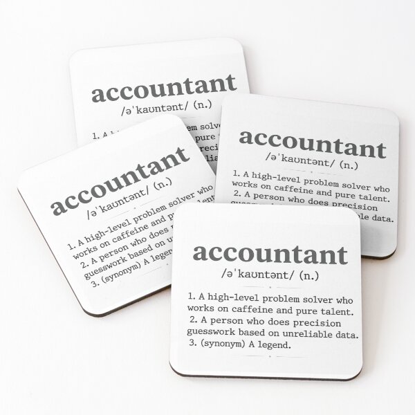 Item preview, Accountant Definition Funny CPA Gift - Minimalist Office Decor & Finance Legend Apparel designed and sold by Psychlee Best Finds.
