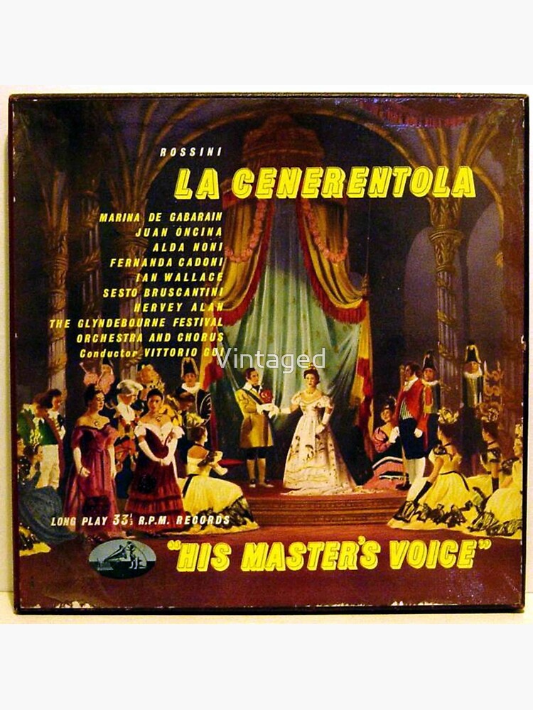 La Cenerentola, Cinderalla, Rossini, Opera, HMV, Vintage La Cenerentola, Cinderalla, Rossini, Opera, HMV, Vintage