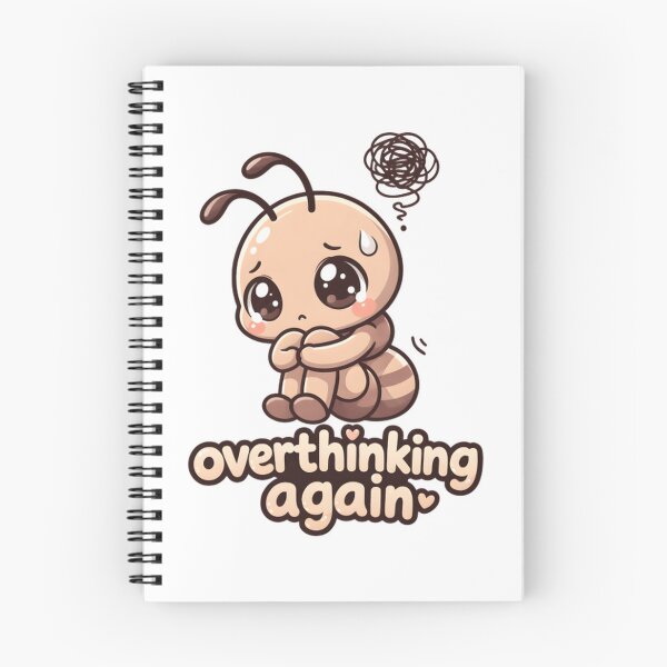 Item preview, Overthinking Again Cute Anxious Ant Kawaii Mood Design designed and sold by Anittant.