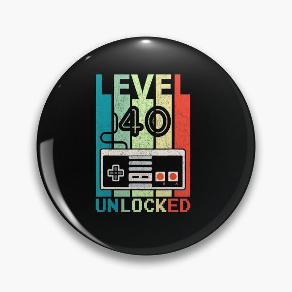 Item preview, Level 40 Unlocked Retro Console Gamer designed and sold by FGTV2021.