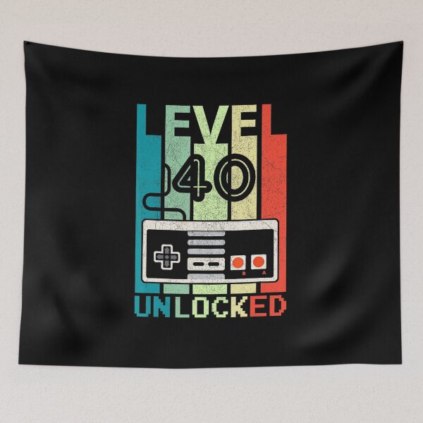 Item preview, Level 40 Unlocked Retro Console Gamer designed and sold by FGTV2021.