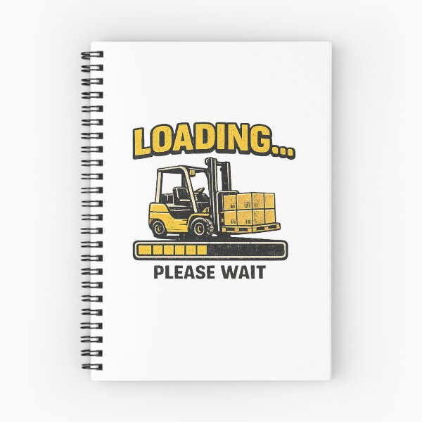 Item preview, Loading Please Wait Forklift Retro Design designed and sold by RetroNibylander.