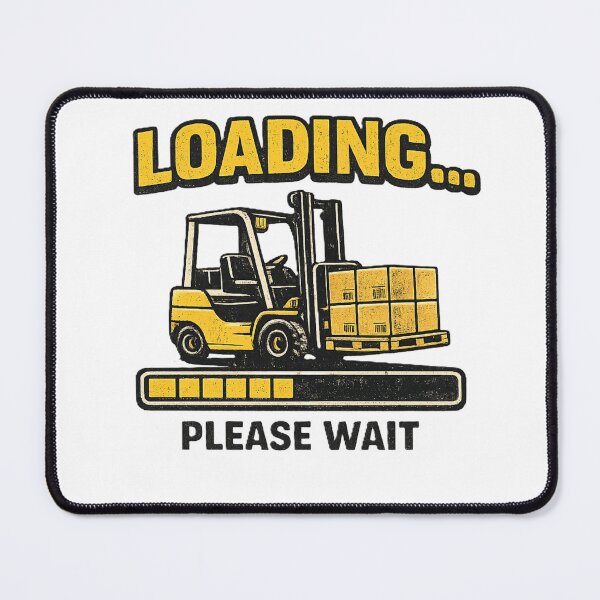 Item preview, Loading Please Wait Forklift Retro Design designed and sold by RetroNibylander.