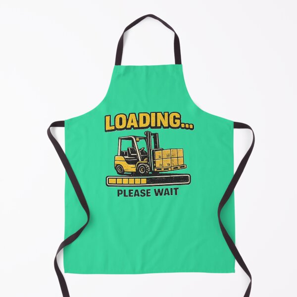 Item preview, Loading Please Wait Forklift Retro Design designed and sold by RetroNibylander.