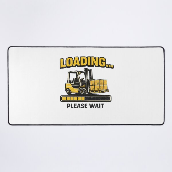 Item preview, Loading Please Wait Forklift Retro Design designed and sold by RetroNibylander.