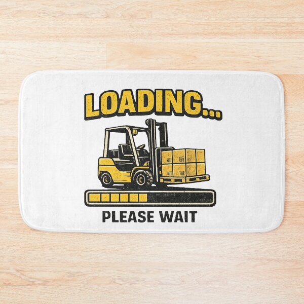 Item preview, Loading Please Wait Forklift Retro Design designed and sold by RetroNibylander.