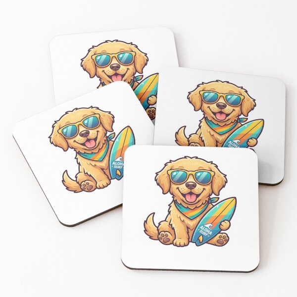 Item preview, Cute Summer Beach Dog Cartoon designed and sold by LevelUpReads.