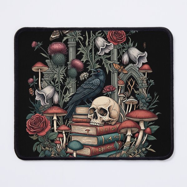 Item preview, Dark Academia Raven Skull Memento Mori Skull designed and sold by SholoStudio.