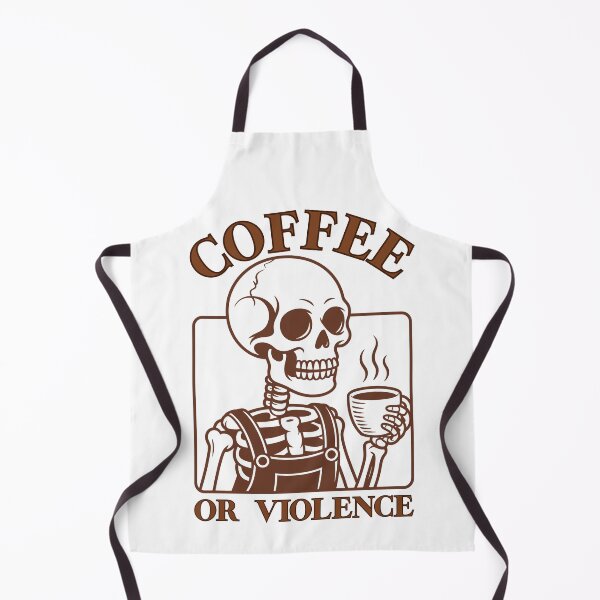 Item preview, coffee or violence simple classic design designed and sold by OldSkullDesigns.