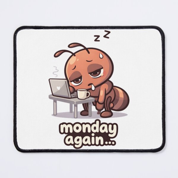 Item preview, Monday Again Tired Working Ant Funny Relatable Design designed and sold by Anittant.