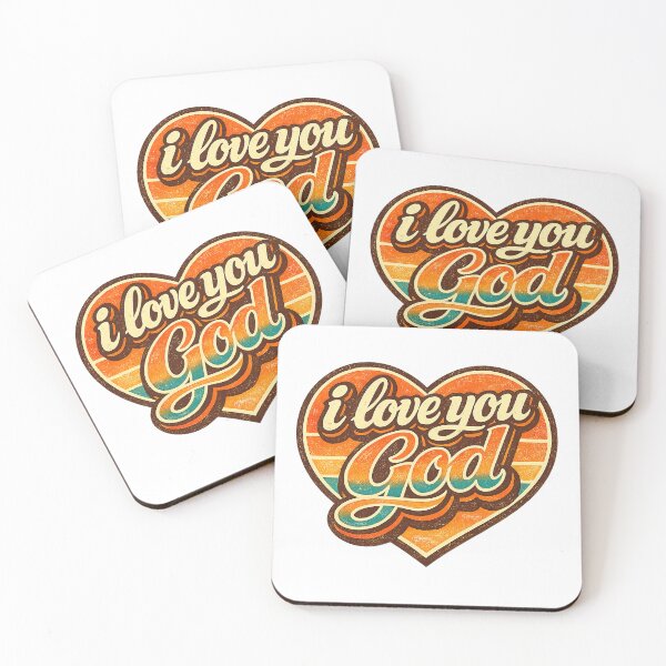 Artikelvorschau, Ich liebe dich, Gott, Retro-Vintage-Stil entworfen und verkauft von graphic-genie.