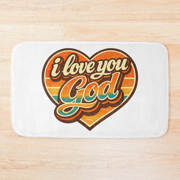 Item preview, I Love You God, Retro Vintage Style designed and sold by graphic-genie.