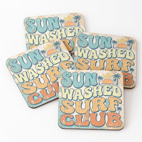 Item preview, Faded 70s Typography Sun Washed Surf Club designed and sold by ryanguas.