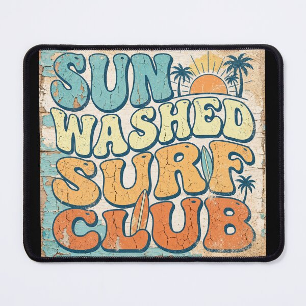 Item preview, Faded 70s Typography Sun Washed Surf Club designed and sold by ryanguas.