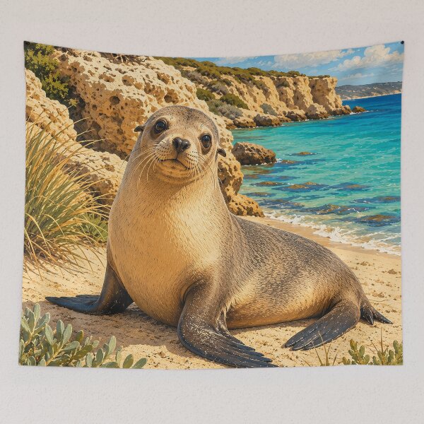 Item preview, Coastal Sea Lion designed and sold by Pixel Junkies Studio.