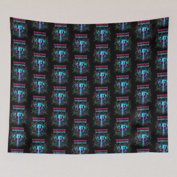 Item preview, Retro Cyberpunk Neon Cityscape Art Electric Nights Design designed and sold by SholoStudio.