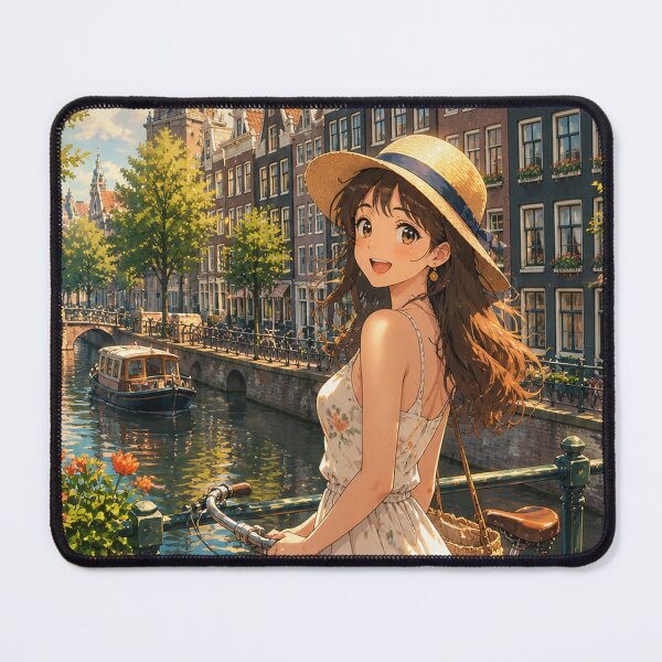 Item preview, Amsterdam Retro Anime - Netherlands Travel Art designed and sold by Edszart.