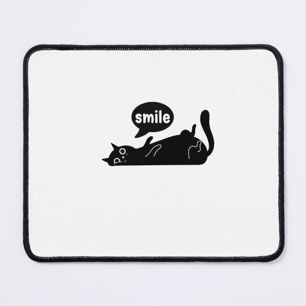 Item preview, Cute Black Cat Rolling and Smile Graphic designed and sold by Thitinan05.