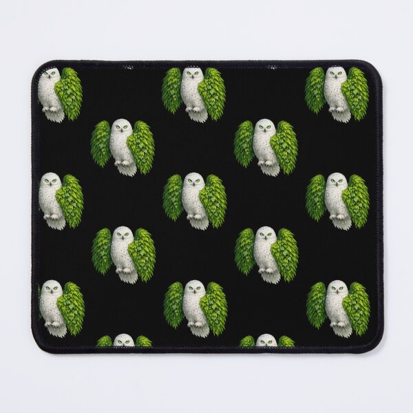 Item preview, Mystical Fern-Winged Snowy Owl Spirit designed and sold by tineldesign.