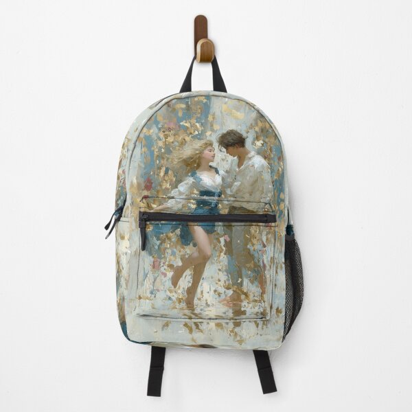 Item preview, Romantic Couple Dancing in Golden Impasto Light designed and sold by colorful-white.