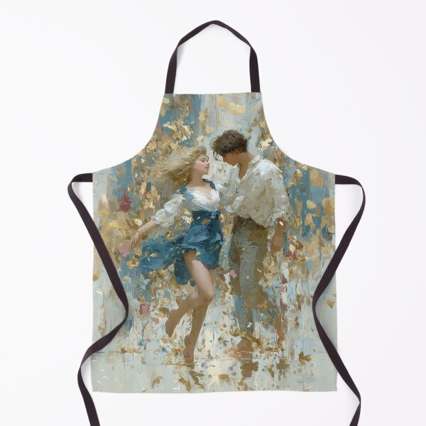 Item preview, Romantic Couple Dancing in Golden Impasto Light designed and sold by colorful-white.