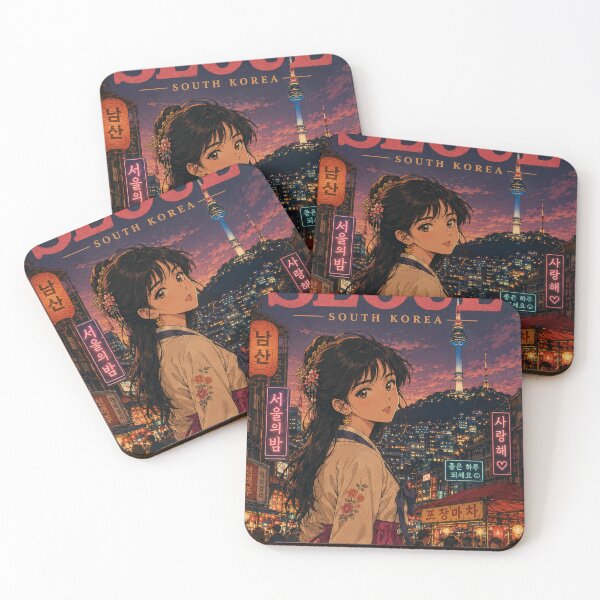 Item preview, Seoul Retro Anime - South Korea Travel Art 80s Aesthetic designed and sold by Edszart.