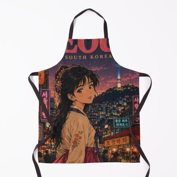 Item preview, Seoul Retro Anime - South Korea Travel Art 80s Aesthetic designed and sold by Edszart.