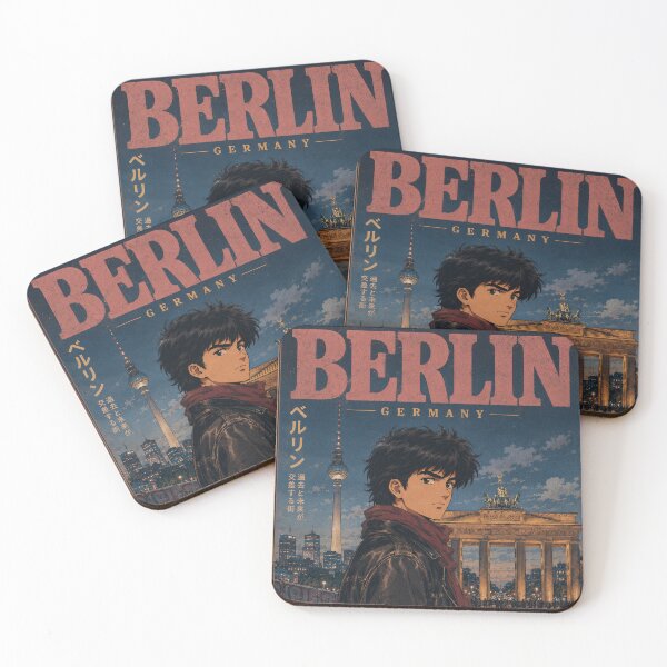 Item preview, Berlin Retro Anime - Germany Travel Art 80s Aesthetic designed and sold by Edszart.