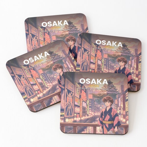 Item preview, Osaka Retro Anime - Japan Travel Art 80s Aesthetic designed and sold by Edszart.