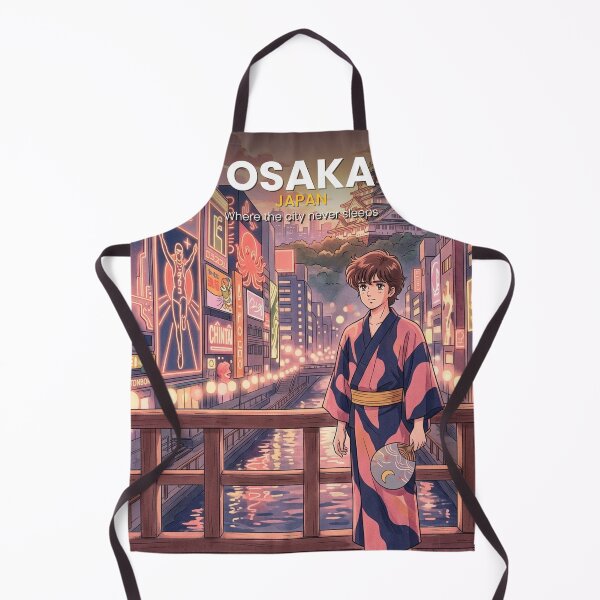 Item preview, Osaka Retro Anime - Japan Travel Art 80s Aesthetic designed and sold by Edszart.