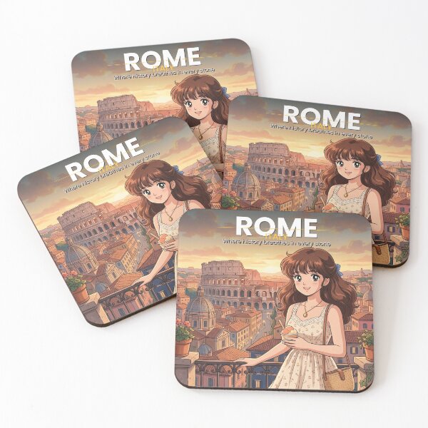 Item preview, Rome Retro Anime - Italy Travel Art 80s Aesthetic designed and sold by Edszart.