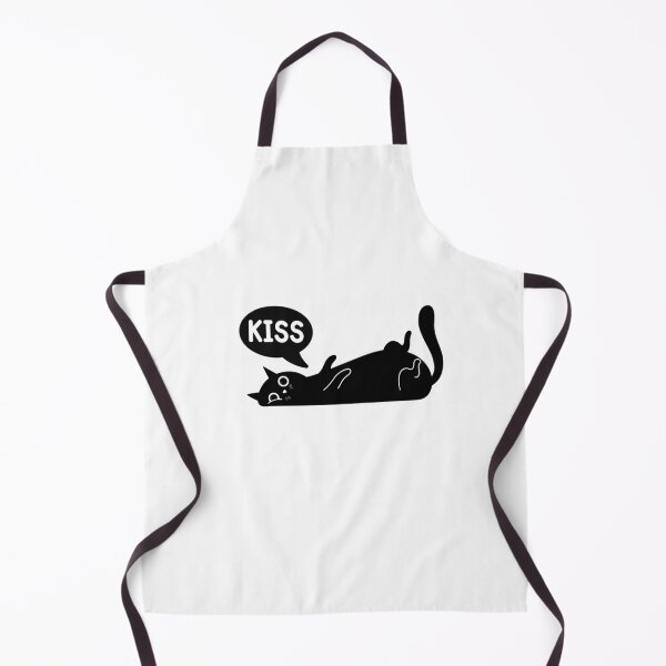 Item preview, Cute Black Cat Lying Down Asking Kiss designed and sold by Thitinan05.