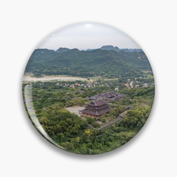 Item preview, Chua Bai Dinh Aerial View - Largest Buddhist Complex | Ninh Binh Vietnam Art designed and sold by Ross.A.Campbell.