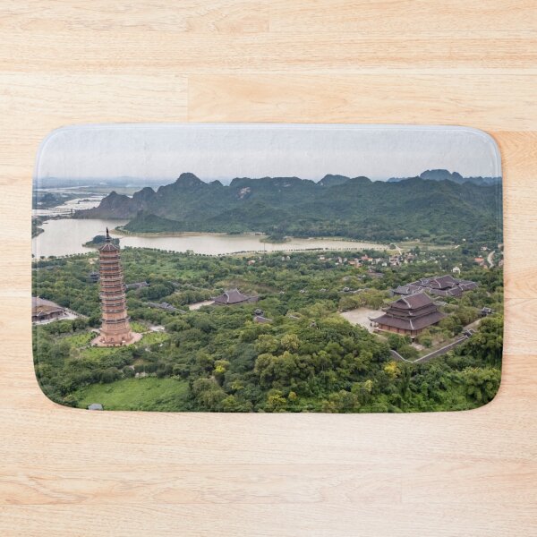 Item preview, Chua Bai Dinh Aerial View - Largest Buddhist Complex | Ninh Binh Vietnam Art designed and sold by Ross.A.Campbell.
