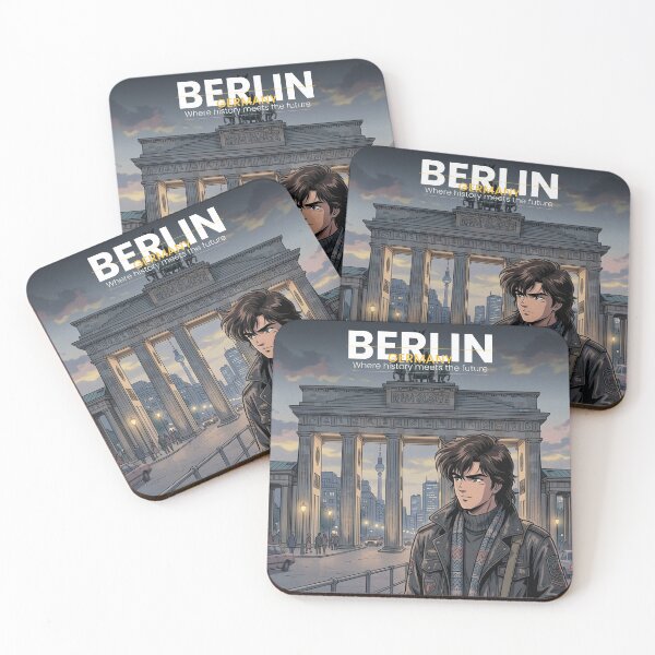 Item preview, Berlin Retro Anime - Germany Travel Art 80s Aesthetic designed and sold by Edszart.