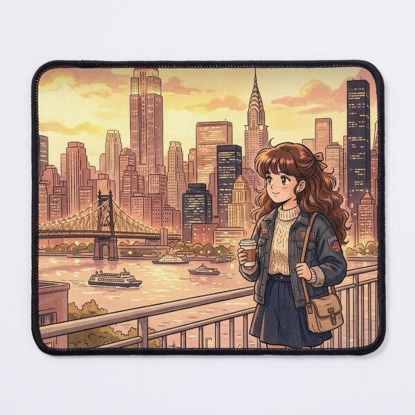 Item preview, New York Retro Anime - NYC Travel Art 80s Aesthetic designed and sold by Edszart.
