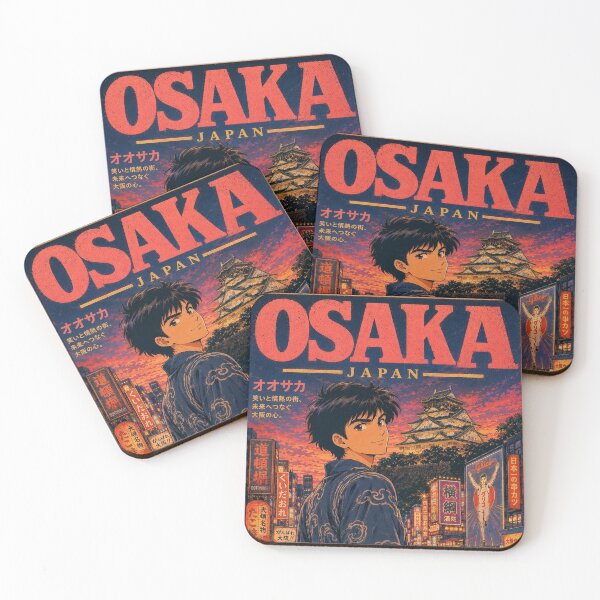 Item preview, Osaka Retro Anime - Japan Travel Art 80s Aesthetic designed and sold by Edszart.
