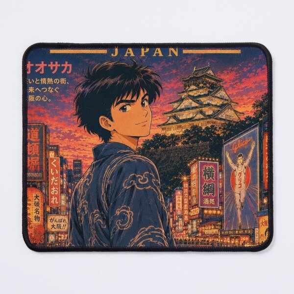 Item preview, Osaka Retro Anime - Japan Travel Art 80s Aesthetic designed and sold by Edszart.
