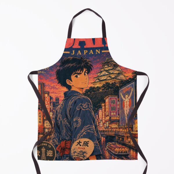 Item preview, Osaka Retro Anime - Japan Travel Art 80s Aesthetic designed and sold by Edszart.