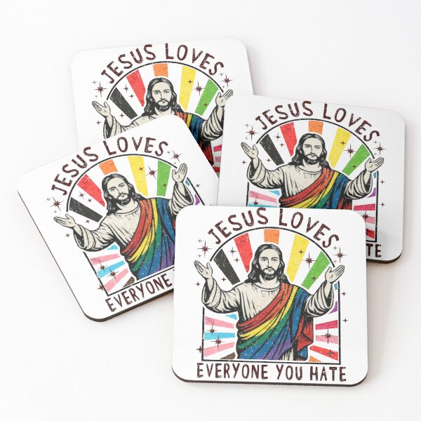 Item preview, Jesus Loves Everyone You Hate funny LGBT designed and sold by Patchina.