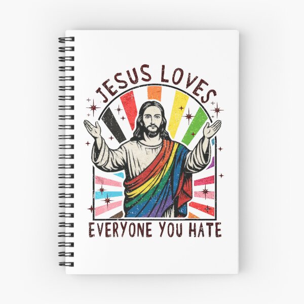 Item preview, Jesus Loves Everyone You Hate funny LGBT designed and sold by Patchina.