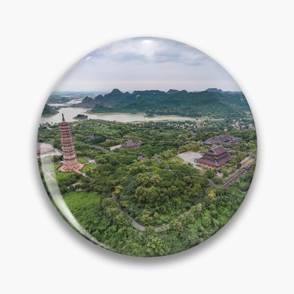 Item preview, Chua Bai Dinh Aerial View - Largest Buddhist Complex | Ninh Binh Vietnam Art designed and sold by Ross.A.Campbell.