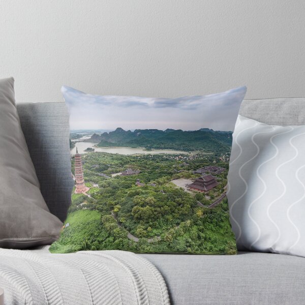 Item preview, Chua Bai Dinh Aerial View - Largest Buddhist Complex | Ninh Binh Vietnam Art designed and sold by Ross.A.Campbell.