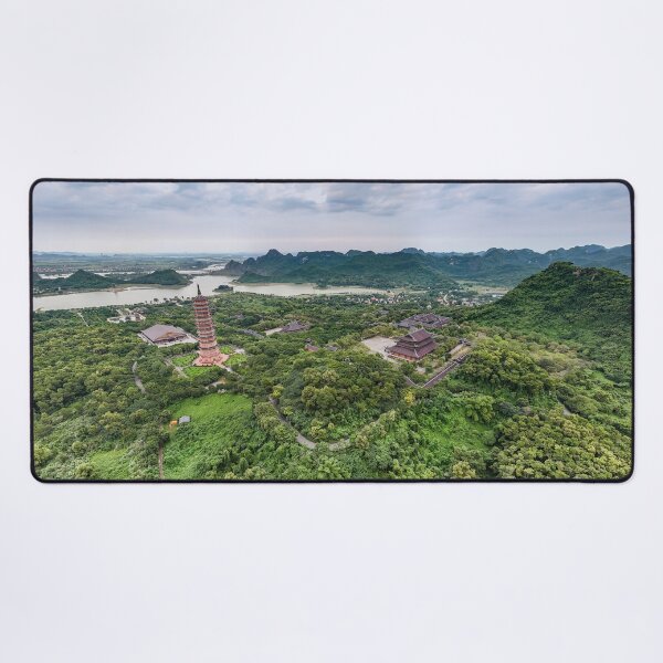 Item preview, Chua Bai Dinh Aerial View - Largest Buddhist Complex | Ninh Binh Vietnam Art designed and sold by Ross.A.Campbell.